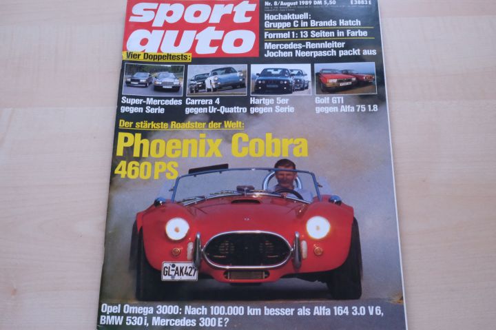 Deckblatt Sport Auto (08/1989)